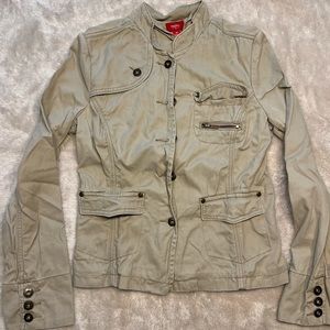 Women’s 3-Season Utility Style Tan Cotton Jacket - VINTAGE
